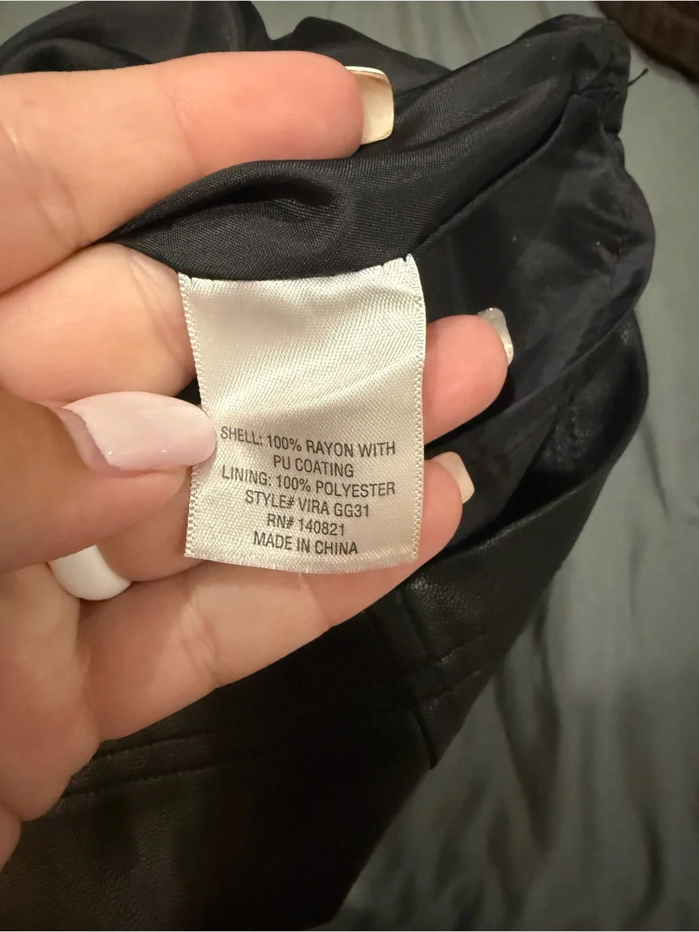 Black Faux Leather Mini Skirt - Women, Size Medium